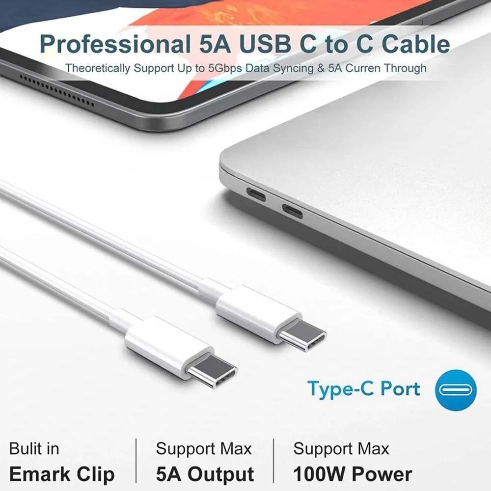 Mac Book Pro Charger-100W USB C Charger Power Adapter Compatible w/ MacBook Pro